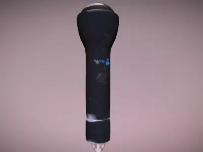 low poly Flashlight stylus pen Free low-poly 3D model