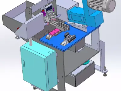 Automatic arc milling machine 3D model