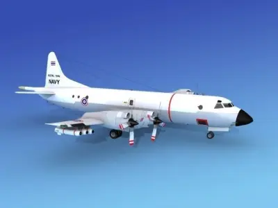 Lockheed P-3 Orion Thailand 3D model