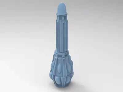 Castle bright moon tower 3 3D model