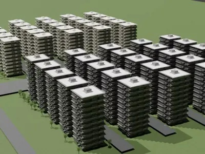 Building residential Free 3D model