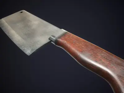 Cleaver Low-poly 3D model