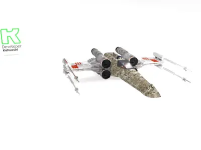 X-Wing star wars 2020 3D model