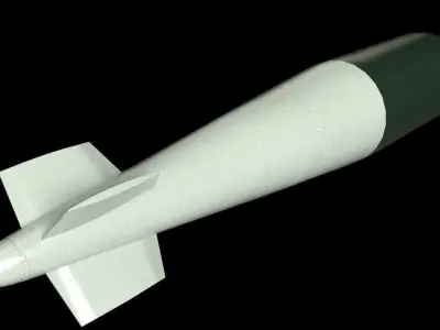 Tallboy Bomb Low-poly 3D model