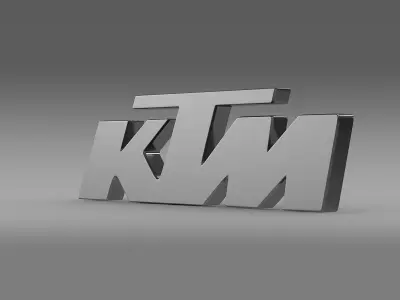 ktm logo 3D model by Sergey