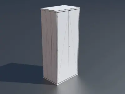 Workshop storage closet large 1 PBR  3D model