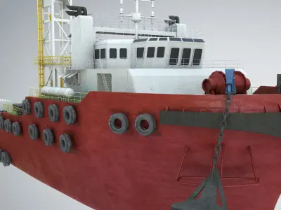 Offshore Supply Vessel 3D model