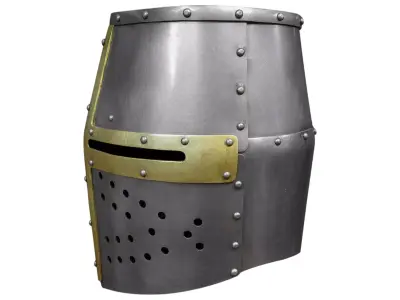 WG 7051 - Topfhelm von Dargen - DXF Armor Pattern Low-poly 3D model