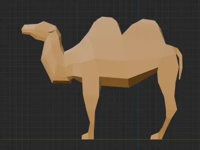 LowPoly Desert Animals Low-poly 3D model