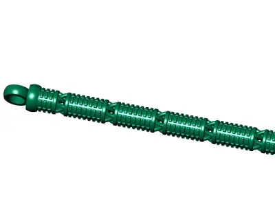 5 Size Stylish antique chain with patterns 3D Model Pack