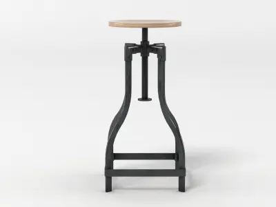 Industrial Barstool 1 3D model