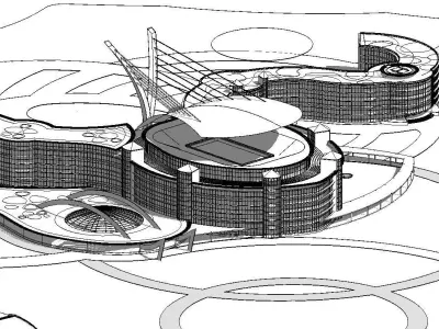 island resort 3D model