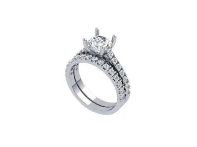 Wedding Ring  3D print model 360