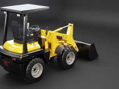 Small Agricultural Wheeled Loader 3D model