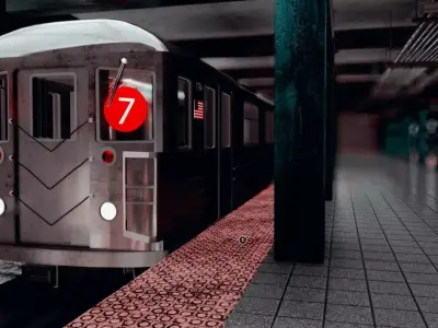 Subway Station Assets 3D model