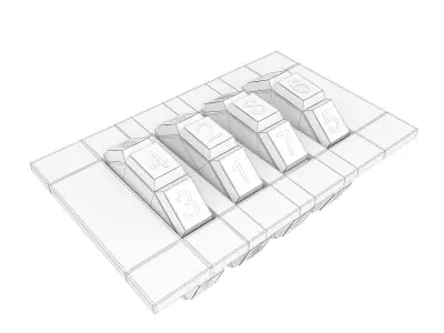 Code Lock 3D model buy