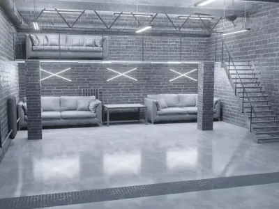 Warehouse loft 3D model buy