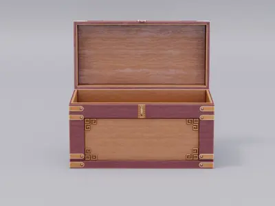 Chinese Trade Furniture Kit - 22 Chest Low-poly 3D model