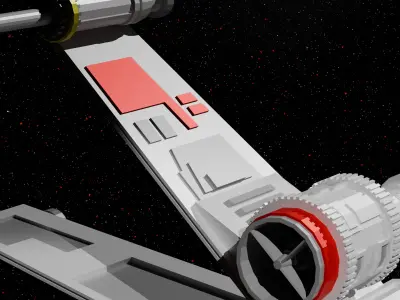 Low Poly X-Wing Low-poly 3D model
