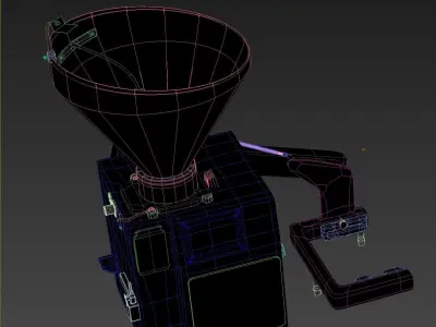 Continuous vacuum filling machine 3D model