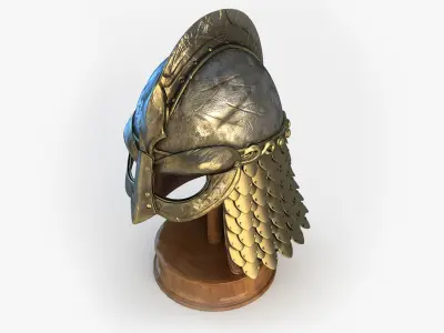 Viking Helmet 3D model 8