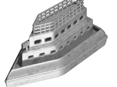 Ceramic Ship Toy 3D model