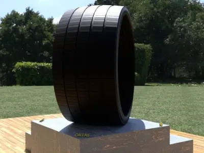 ORTAS TIRE NO 23 GAME READY Low-poly 3D model