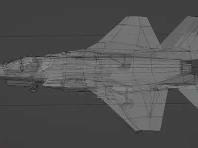 Lockheed Martin F-35 Lightning II Low-poly 3D model by netrunner75