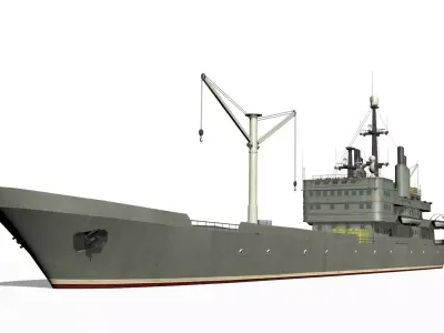Old Ship Low-poly 3D model by sobul