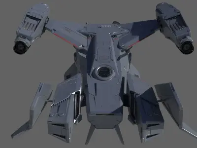Space Ship C 3D model