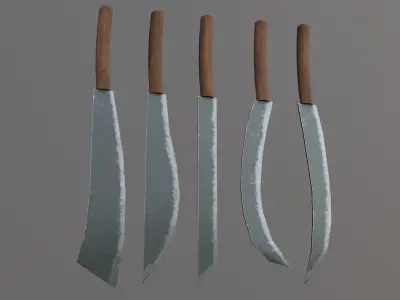 Knives Free low-poly 3D model