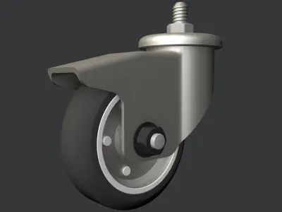 Swivel caster wheel 3D model