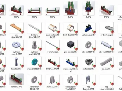 Steel Plate Rolling Machine Free 3D model