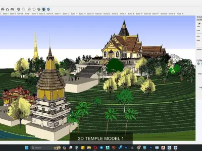 TEMPLE 3D MODEL 3D Model Pack purchase
