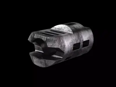 Muzzle brake technical part  3D model