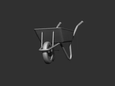 wheelbarrow 3d print model 3D model