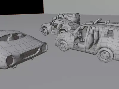 Car low poly pack 1 Low-poly 3D model