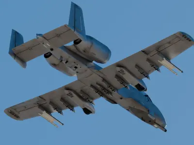 Fairchild Republic A-10 Thunderbolt II 3D model