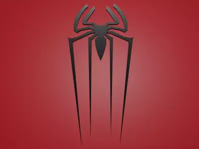 Amazing Spiderman logo 3d model Low-poly 3D model