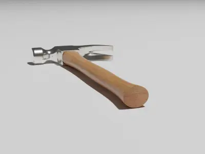 Regular Claw Nail Hammer Low-poly 3D model