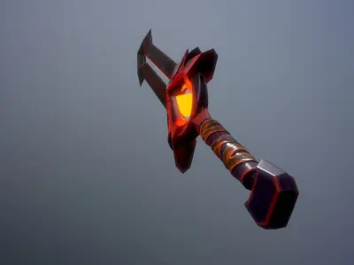 Gladiator epic Sword from World of Warcraft Low-poly 3D model