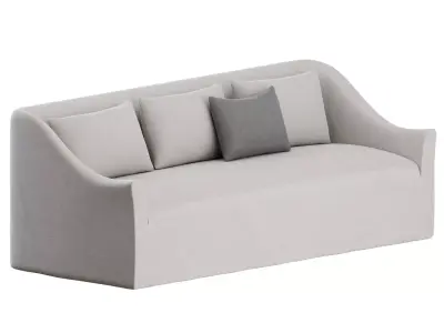 mid-century old sofa 3D model