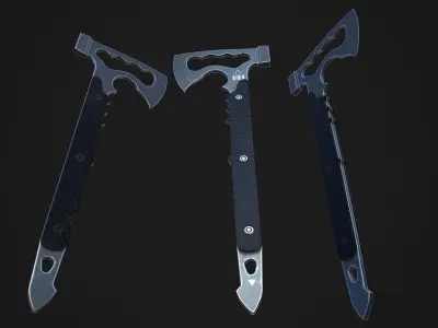 Modern Axe 08 Low-poly 3D model