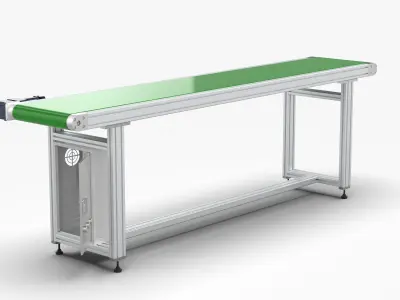 Conveyor Belt Assembly Line Free 3D model
