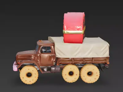 Sweet Tooth Transport Truck 3D Model Low-poly 3D model