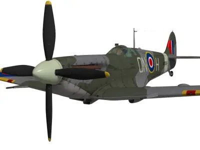 Supermarine Spitfire Mk-VI 3D model