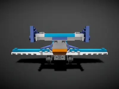 Lego Propeller Plane 3D model
