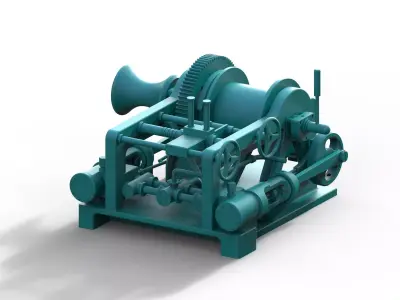 SCHIFF DAMPFWINDE ATTRAPPE VESSEL STEAM WINCH 3D print model