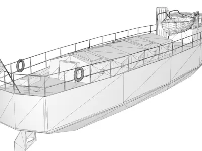 Feiseen Ship Low-poly 3D model