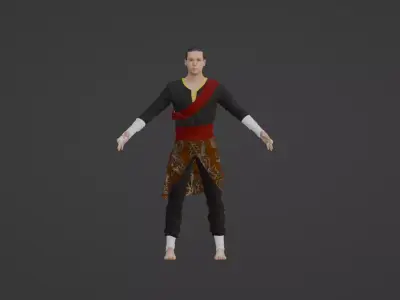 Traditional Malay Fighter 3D model